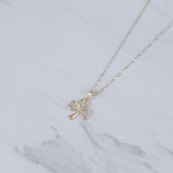 Tri Clover Lucky Necklace