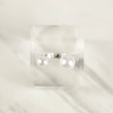 White Gold Open Pearl Ring