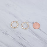 Mini Chunky Twist Hoop Earrings