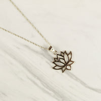 Simple Lotus Flower Necklace