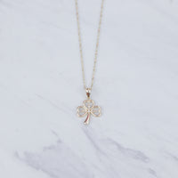 Tri Clover Lucky Necklace