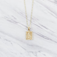 Double Sided Mother & Child Tablet Pendant