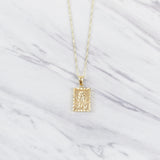 Double Sided Mother & Child Tablet Pendant