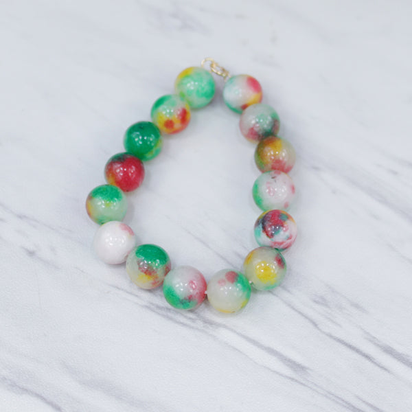 10 mm Multi Color Jade Baby Bracelet