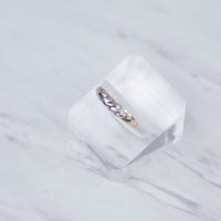 Two Tone Croissant Ring