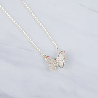 3D Centered Butterfly Necklace