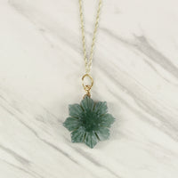 Filipino Sun Teal Jade Necklace