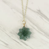 Filipino Sun Teal Jade Necklace