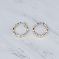 Medium Braided Hoop Earrings