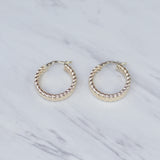 Medium Braided Hoop Earrings