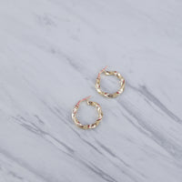 Mini Chunky Twist Hoop Earrings
