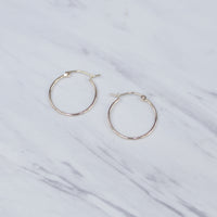 Slim Simple Hoop Earrings