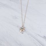 Fancy Sun Flower Green Necklace