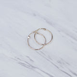 Slim Simple Hoop Earrings