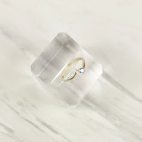 Blue Heart Stone Ring