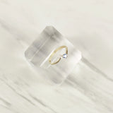 Blue Heart Stone Ring