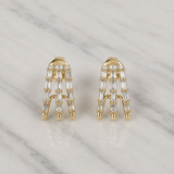 Baguette Diamond Layered Earrings
