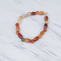 Red Orange Jade Baby Bracelet