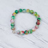 8 mm Multi Color Jade Baby Bracelet