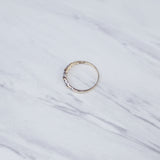 Two Tone Croissant Ring