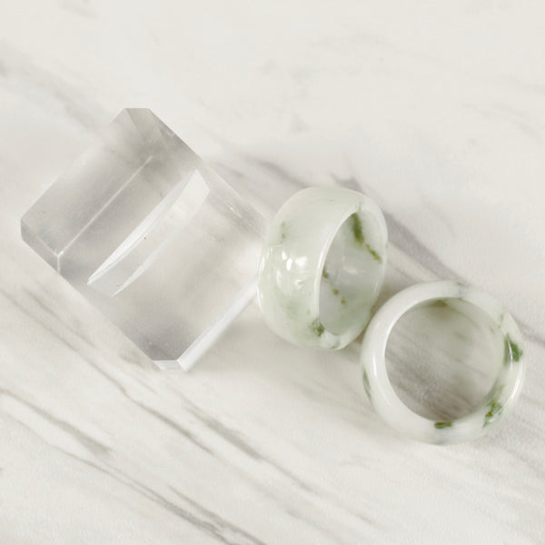 Chunky Jade Ring - Naturale Green