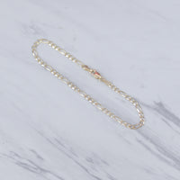 Diamond Cut Figaro Bracelet