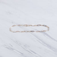 Flat Paper Clip Bracelet