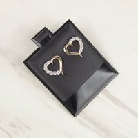 Half Heart Infinity Earrings