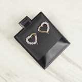 Half Heart Infinity Earrings