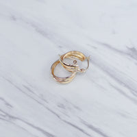 Double Swirl Hoop Earrings