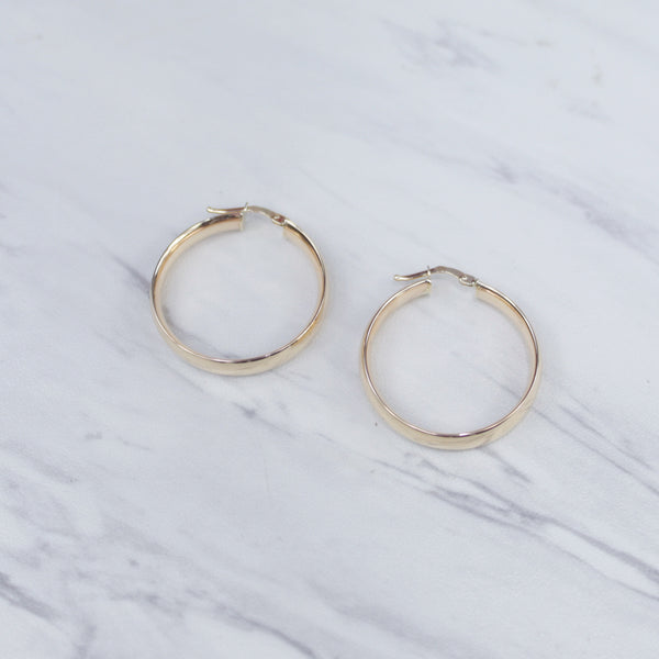 Large Chunky Hoop Earrings