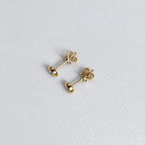 Classic Bezel Diamond Stud Earrings