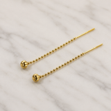 Diamond Cut Ball TT Earrings