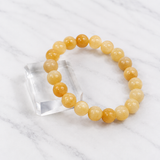 Yellow Jade Bead Bracelet