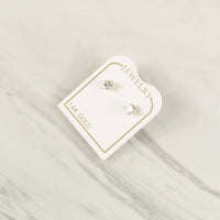 Mini Princess Cut Stone Earrings