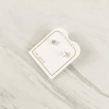 Mini Princess Cut Stone Earrings