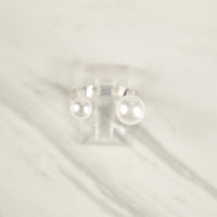 White Gold Open Pearl Ring