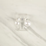 White Gold Open Pearl Ring