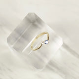 Blue Heart Stone Ring