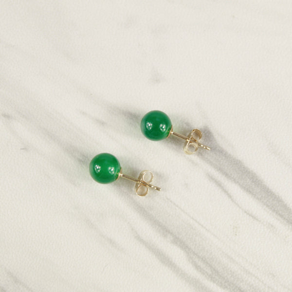 Jade Ball Earrings