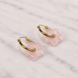 Flower Gemstone Earrings