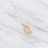 Double Sided Mother & Child Tablet Pendant