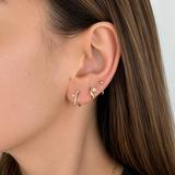 Pavé Diamond Crossover Earrings