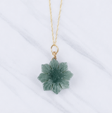 Filipino Sun Teal Jade Necklace