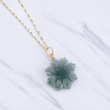 Filipino Sun Teal Jade Necklace