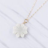 Filipino Sun White Jade Necklace