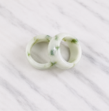Chunky Jade Ring - Naturale Green