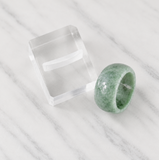 Chunky Jade Ring - Naturale Green