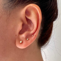 4 mm Ball Earrings