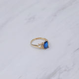 Sapphire Square Ring